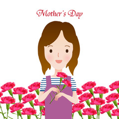 母の日　カーネーション　背景