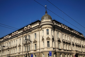 Building in the city center,Vilnius