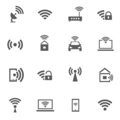 Set of wifi icons