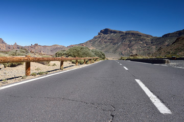 route dans le désert