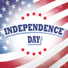independence day american flag background