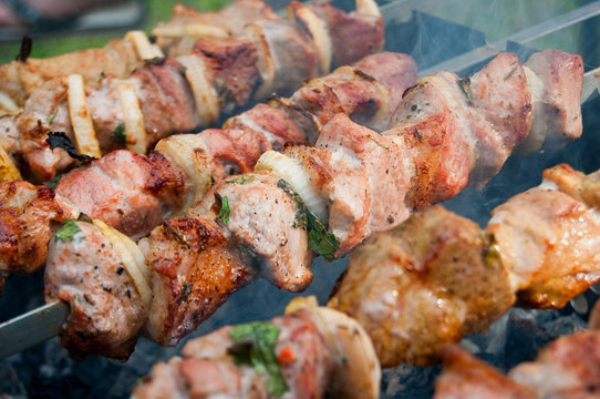 Kebab, grilled meat