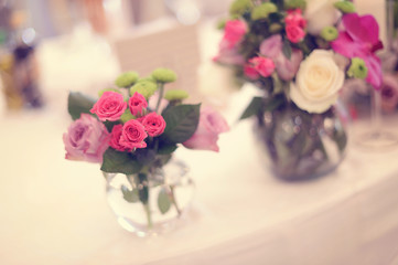 Flowers on table