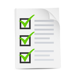 Vector checklist icon