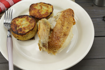 poulet et gratin de pommes de terre