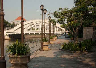 Obraz premium River walk in Singapore
