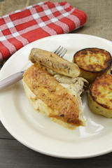 poulet et gratin de pommes de terre