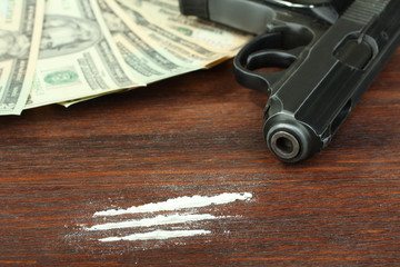 Gun, drugs and money