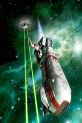 space fighters dogfight © Luca Oleastri
