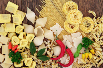 Pasta with Herbs and Spice