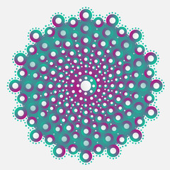psychedelic mandala pattern
