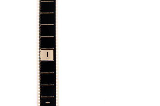 Number one countdown movie filmstrip vertical and copyspace