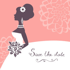 Beautiful bride with flowers