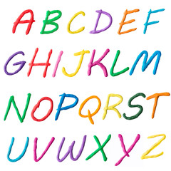 photo collage of letters of the alphabet