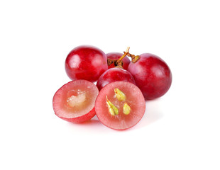 grapes isolated on over white background