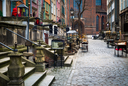 Mariacka Street In Gdansk