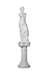 gypsum statue of a woman