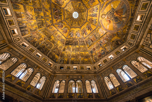 イタリア フィレンツェ サンジョヴァンニ洗礼堂 Duomo Wall Mural Duo Oben901