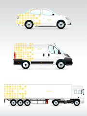 Template vehicle for advertising, branding or corporate identity