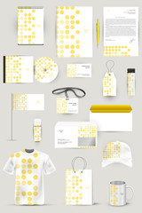 Collection of design elements for corporate identity business, a