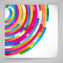 Obraz premium Abstract digital circles background