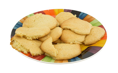 Homemade sugar cookies on plate