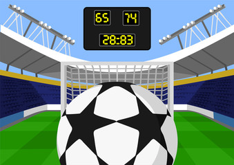 Vector football flat illustration