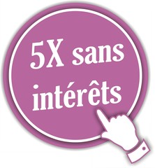bouton 5x sans intérêts