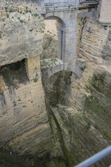 Pit, alcazar castle city of Segovia, Spain. Old town of Roman or