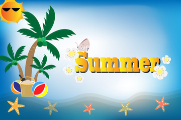 Summer vector background
