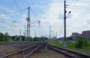 Fototapeta na wymiar Железнодорожные пути