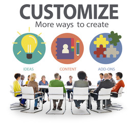 Customize Identity Individuality Innovation Personalize Concept