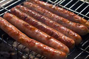 bbq breakfast sausage sizzle © dementevajulia