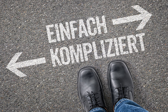 Entscheidung an der Kreuzung - Einfach oder Kompliziert