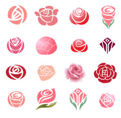Roses design elements
