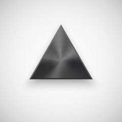 Black Abstract Triangle Button Template