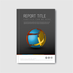 Modern Vector abstract brochure design template