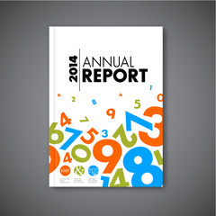 Modern Vector abstract annual report design template