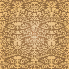 Beige seamless pattern floral background