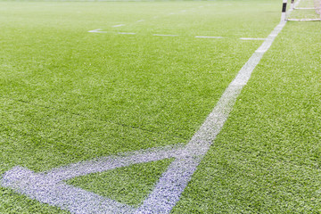 Fototapeta premium Artificial football pitch in the open air