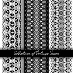 Set of 3 Seamless Vintage Patterns (Vector)
