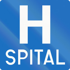 Austrian information sign 2 - hospital