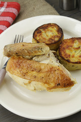 poulet et gratin de pommes de terre