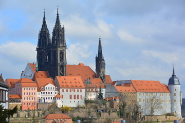 Fototapeta premium Albrechtsburg und Dom in Meissen