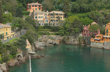 Fototapeta na wymiar Mediterranean resort. Portofino, Italy