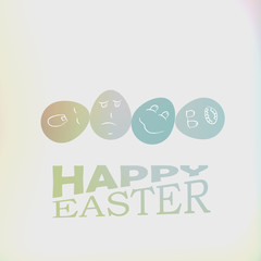 happy Easter elegant background - clear design..