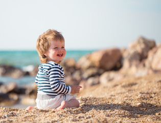 Little boy on the beach