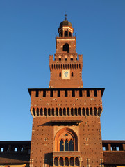 Obraz premium Castello Sforzesco in Milan, Italy.