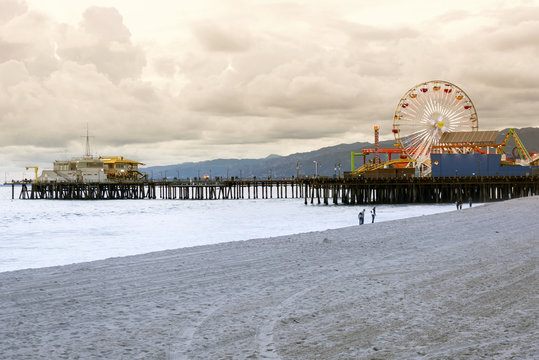 santa monica beach, Los Angeles, California