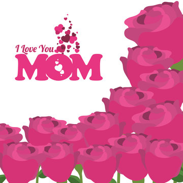 Mothers day card design.